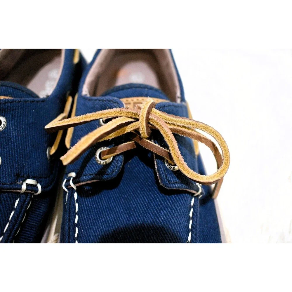 Sperry Bahama II Canvas Nautical Unisex Boat Shoe STS25537 - Men's 7.5 M